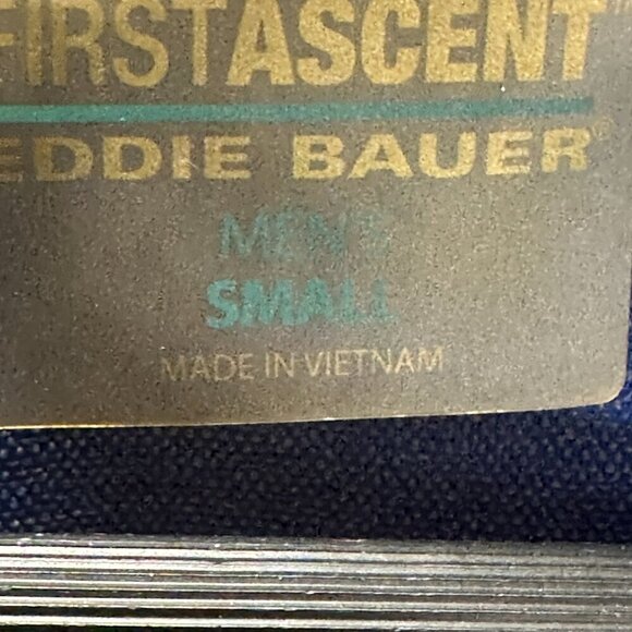 Eddie Bauer First Ascent Jacket Mens Small Full Zip Blue Nylon Windbreaker - Picture 8 of 14